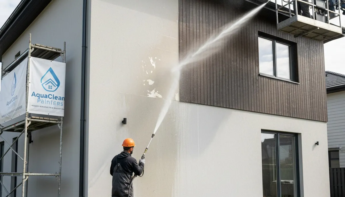 Professional pressure cleaning for home exterior surfaces in Hoboken, NJ by local painting experts